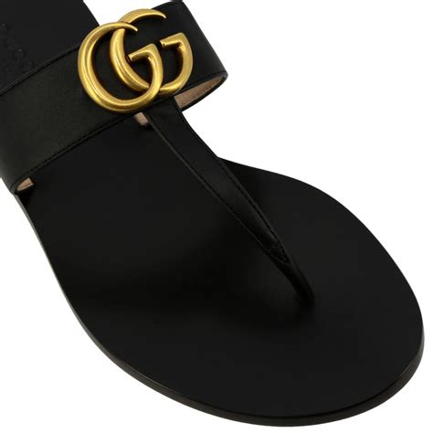 ladies gucci sandals sale|Gucci flat sandals.